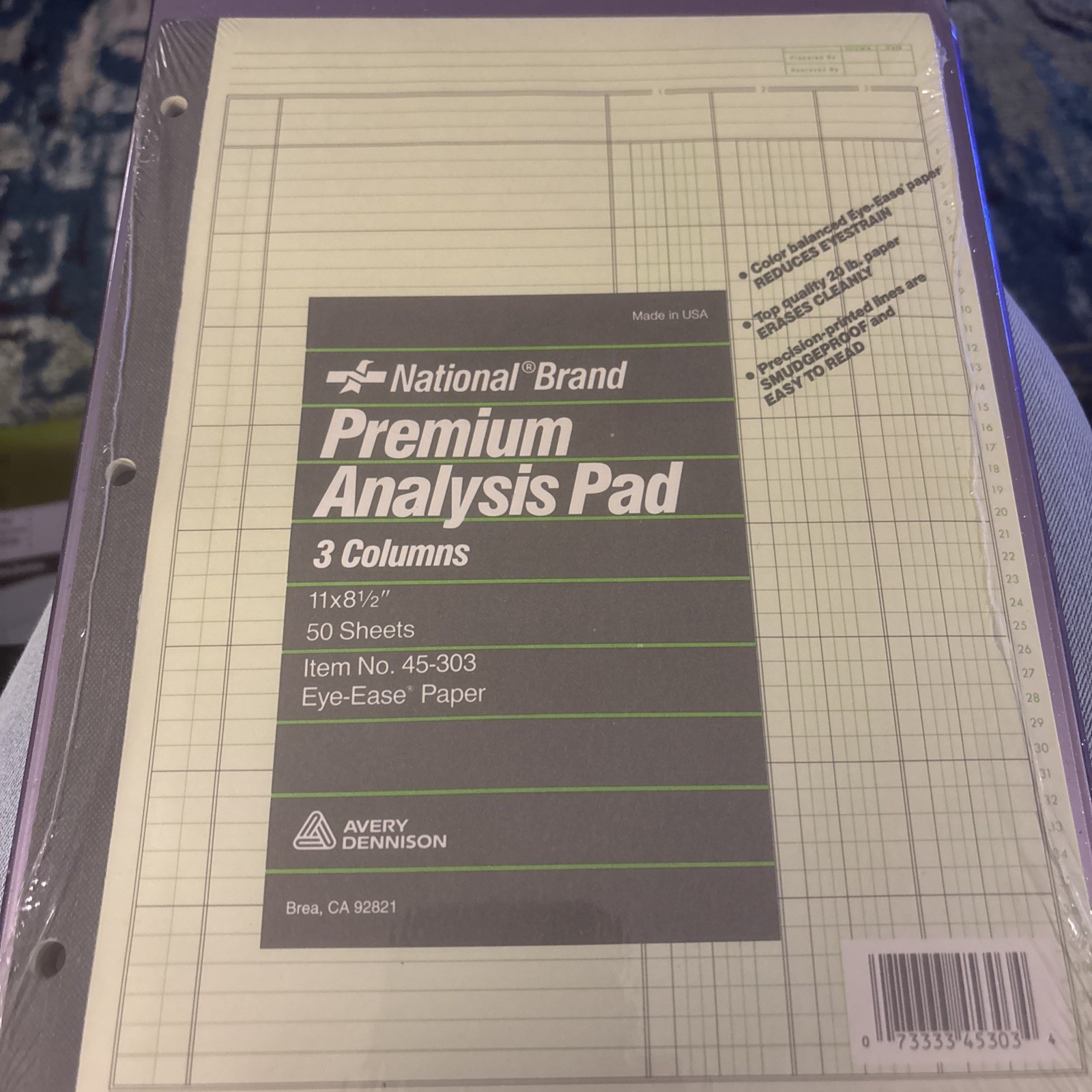 Bundle Of 2 Avery National Brand Premium Analysis Pads 3 Column New Sealed Bundle Of 2 Avery National Brand Premium Analysis Pads 3 Column New Sealed