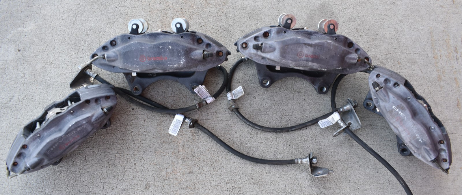 2016-2024 Chevrolet Camaro BREMBO FULL SET Brake Calipers USED OEM GM