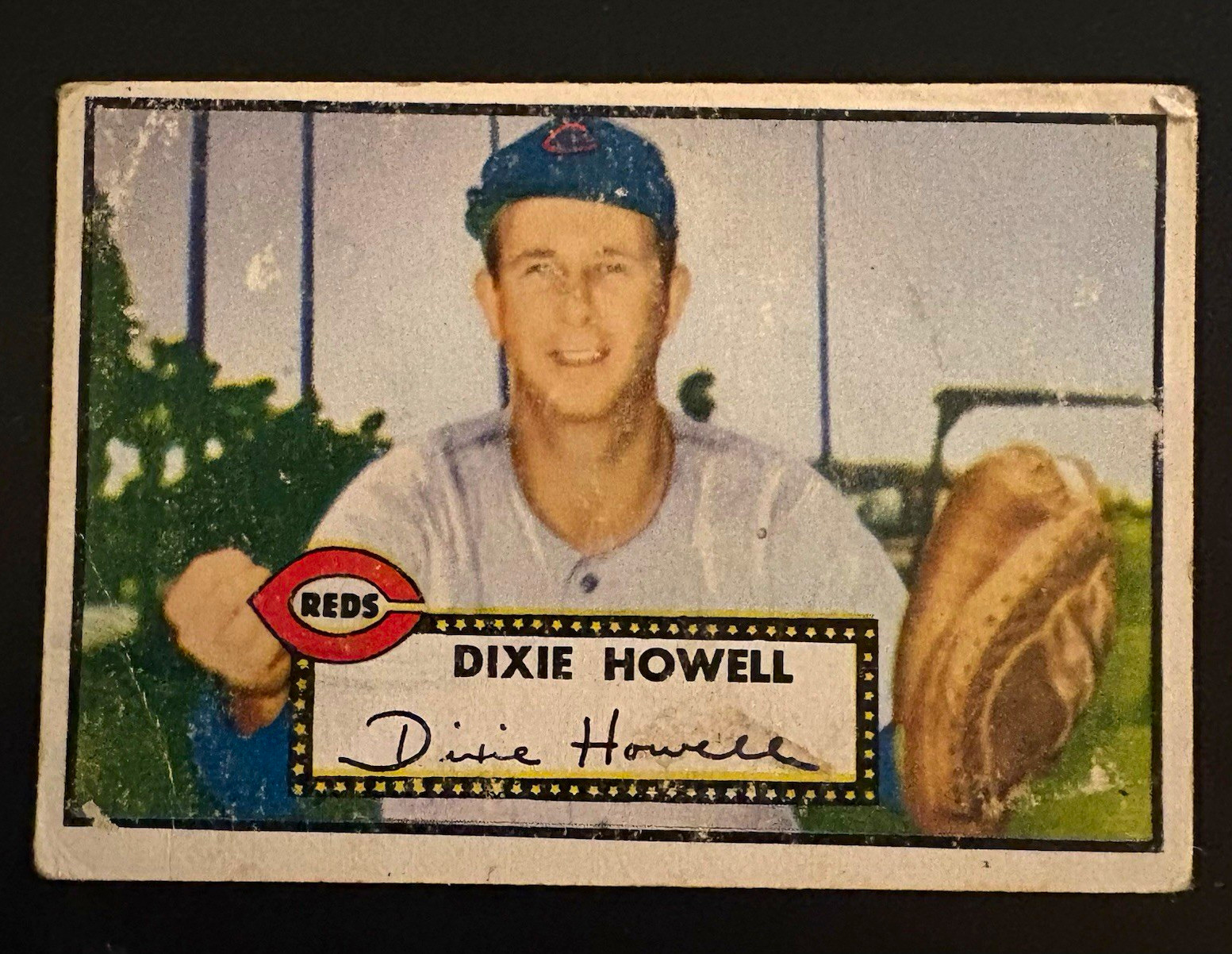 Topps 1952 - Dixie Howell #135 Cincinnati Reds Base Set WHITE Back Topps 1952 - Dixie Howell #135 Cincinnati Reds Base Set WHITE Back