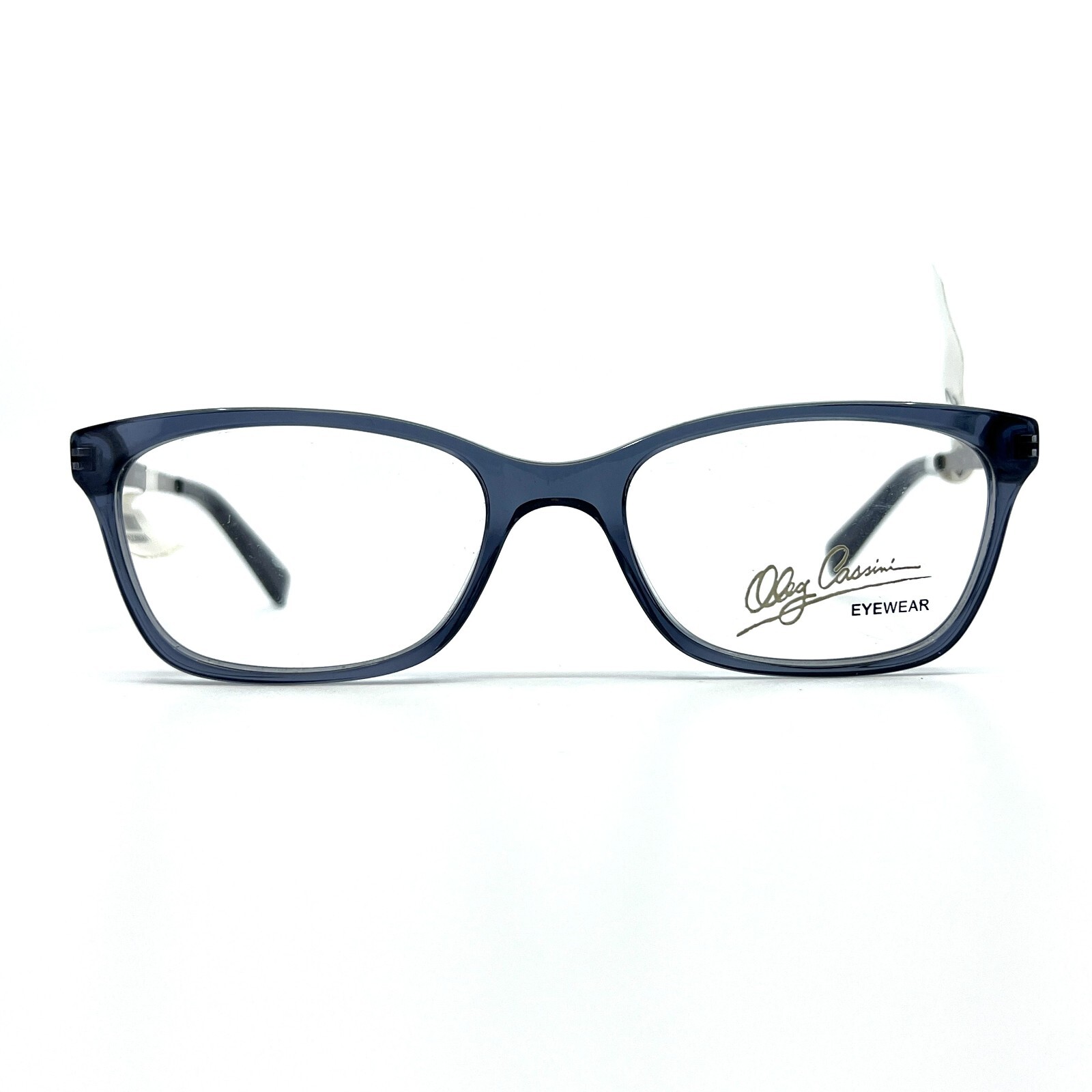 Oleg Cassini OCO534 414 Eyeglasses Frames Grey Blue Square Full Rim 54-19-140
