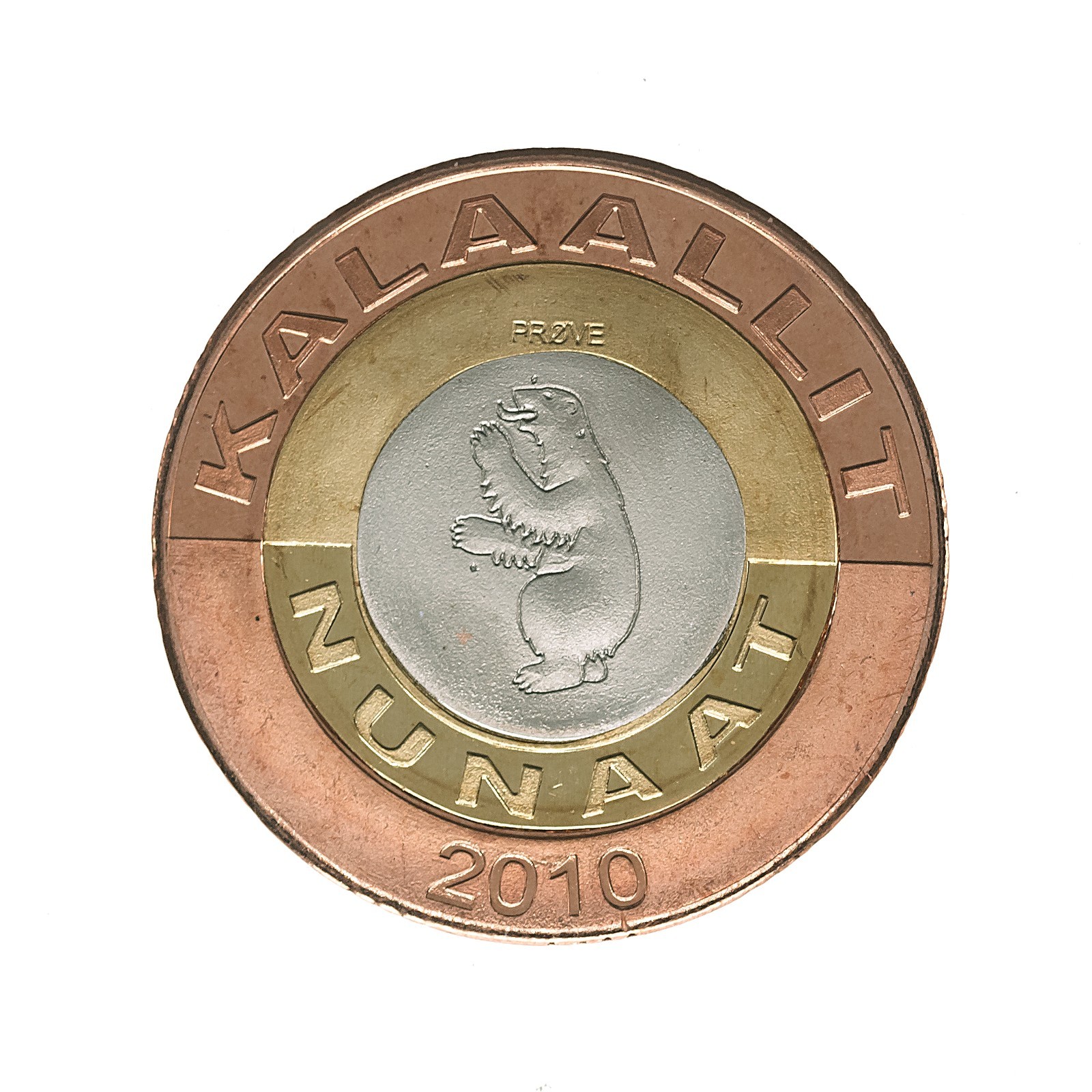 Greenland 50 Kroner 2010 Prove Pattern BU