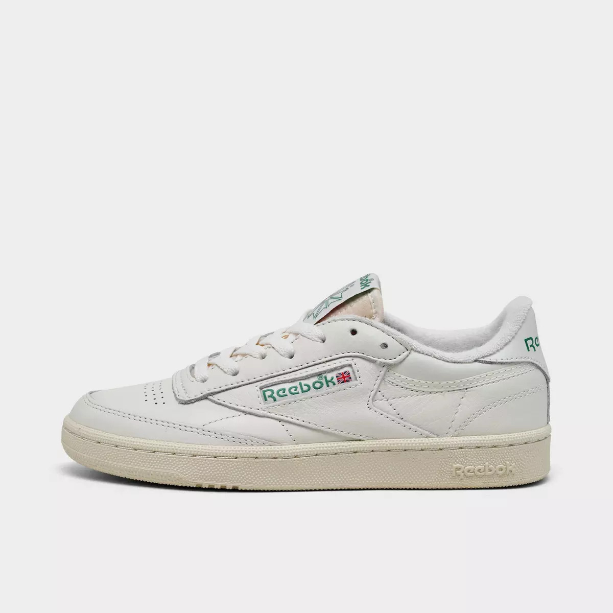 Reebok Club C 85 Vintage Chalk/Alabaster/Gleen Green GX3686 women size 6-10