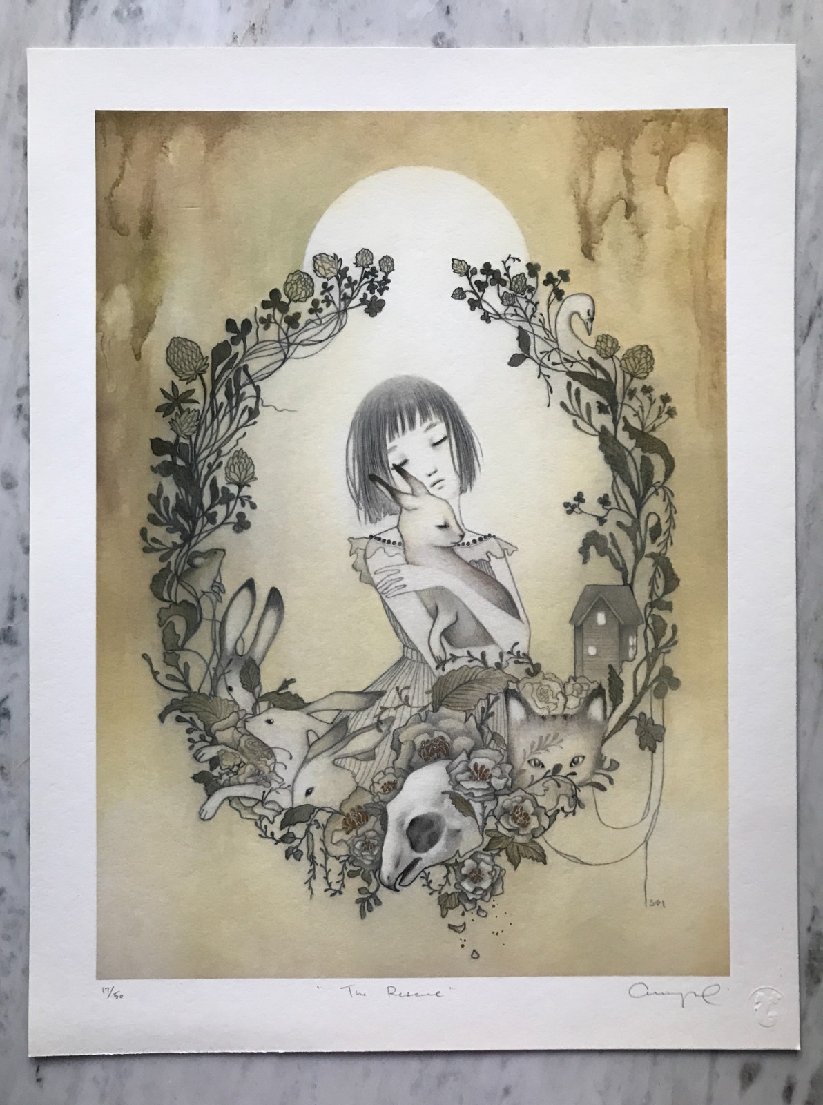 Amy Sol Art Print The Rescue Signed LE 17 of 50 2011 Giclee on Archival Paper