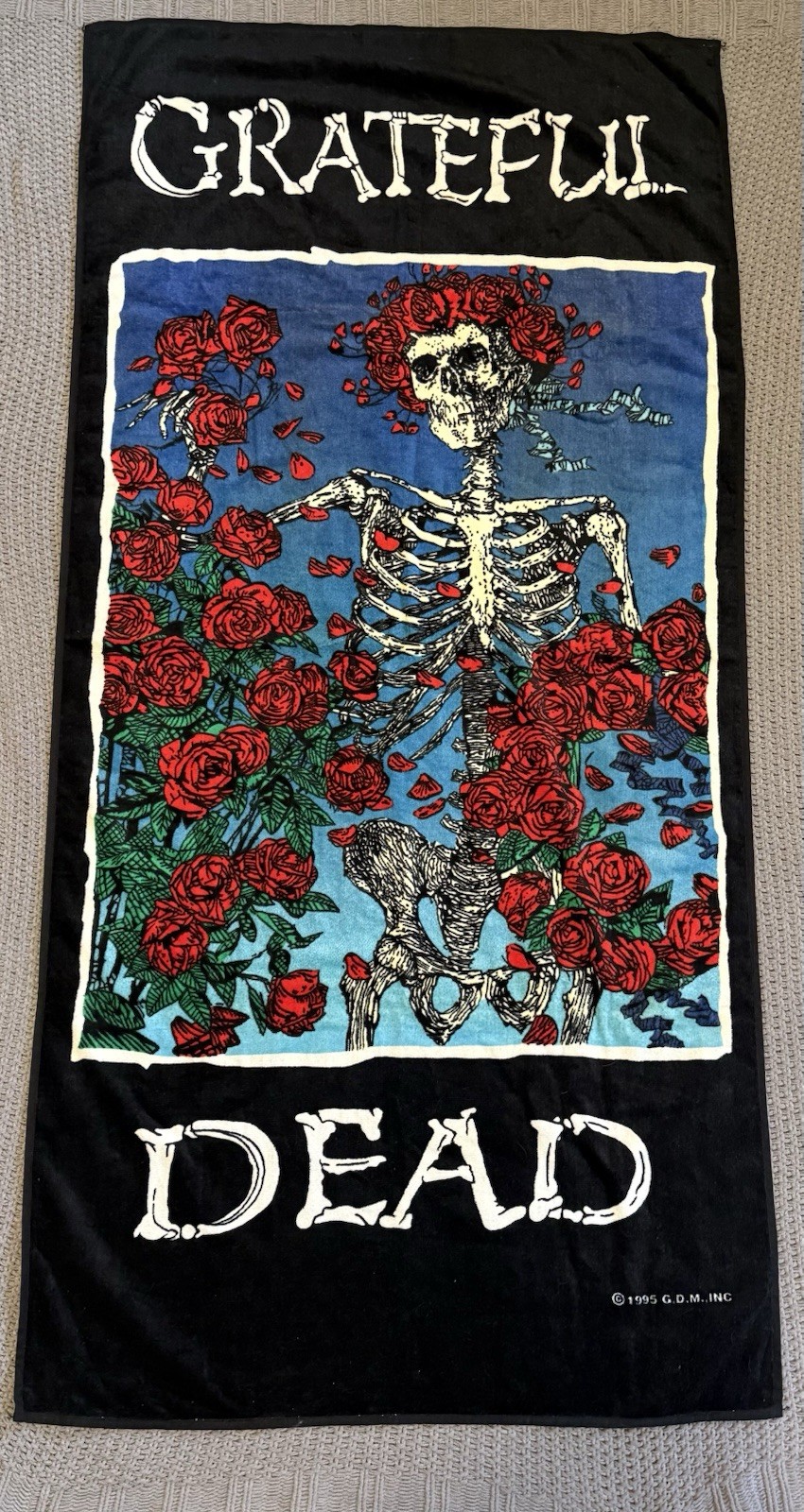 🔥RARE Vintage Grateful Dead 1995 Beach Towel - Stored For 30 Years - READ💥 🔥RARE Vintage Grateful Dead 1995 Beach Towel - Stored For 30 Years - READ💥