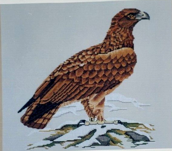 Vintage (1989) Janlynn GOLDEN EAGLE Counted Cross Stitch #106/17 Vintage (1989) Janlynn GOLDEN EAGLE Counted Cross Stitch #106/17