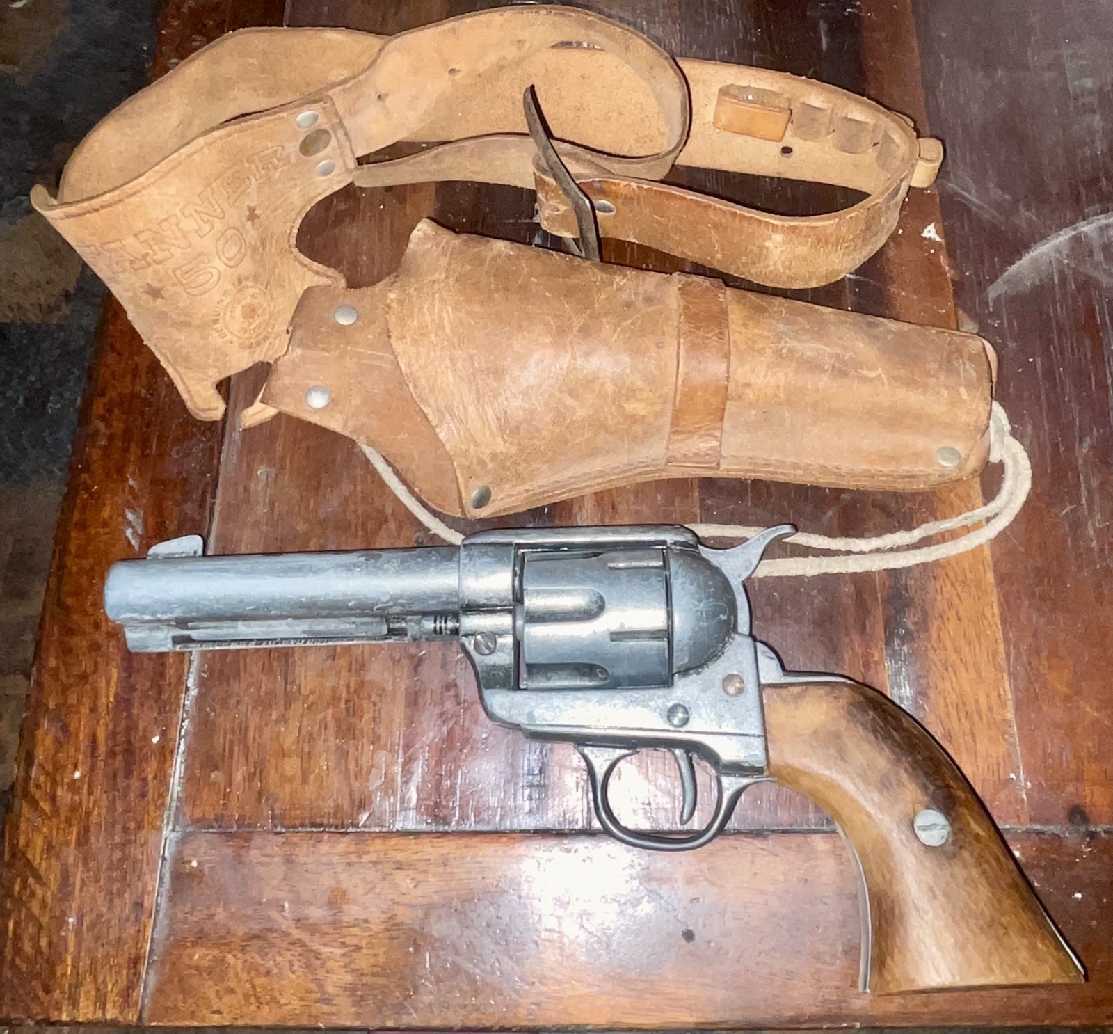 Vintage Mattel Fanner 50 Holster W/.45 Peacemaker Replica Non Firing  