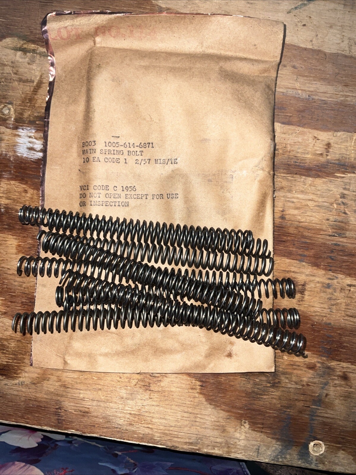 1903 A3 1903-A4 US Springfield Rifle Main Spring NOS USGI Individual Springs 1903 A3 1903-A4 US Springfield Rifle Main Spring NOS USGI Individual Springs