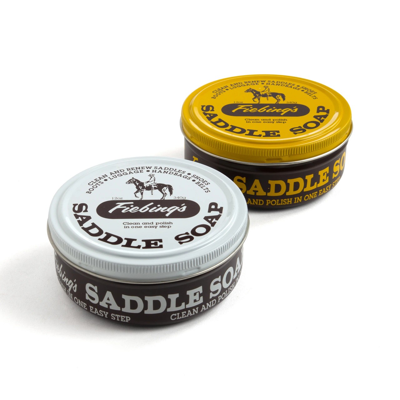 Fiebing's Saddle Soap 12 oz Tub - Leather Boot, Shoe & Saddle Conditioner Paste