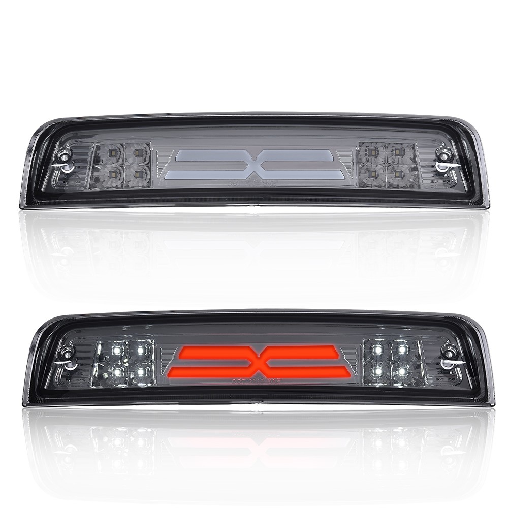 [3D LED BAR]Fit For 09-17 Dodge Ram Smoked Lens 3rd Third Brake Light Cargo Lamp