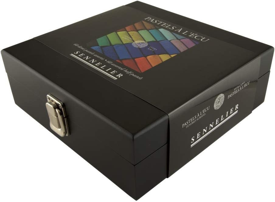 SENNELIER Extra-Soft French Half Pastel Professional Artist Box Set, 60-Colors SENNELIER Extra-Soft French Half Pastel Professional Artist Box Set, 60-Colors