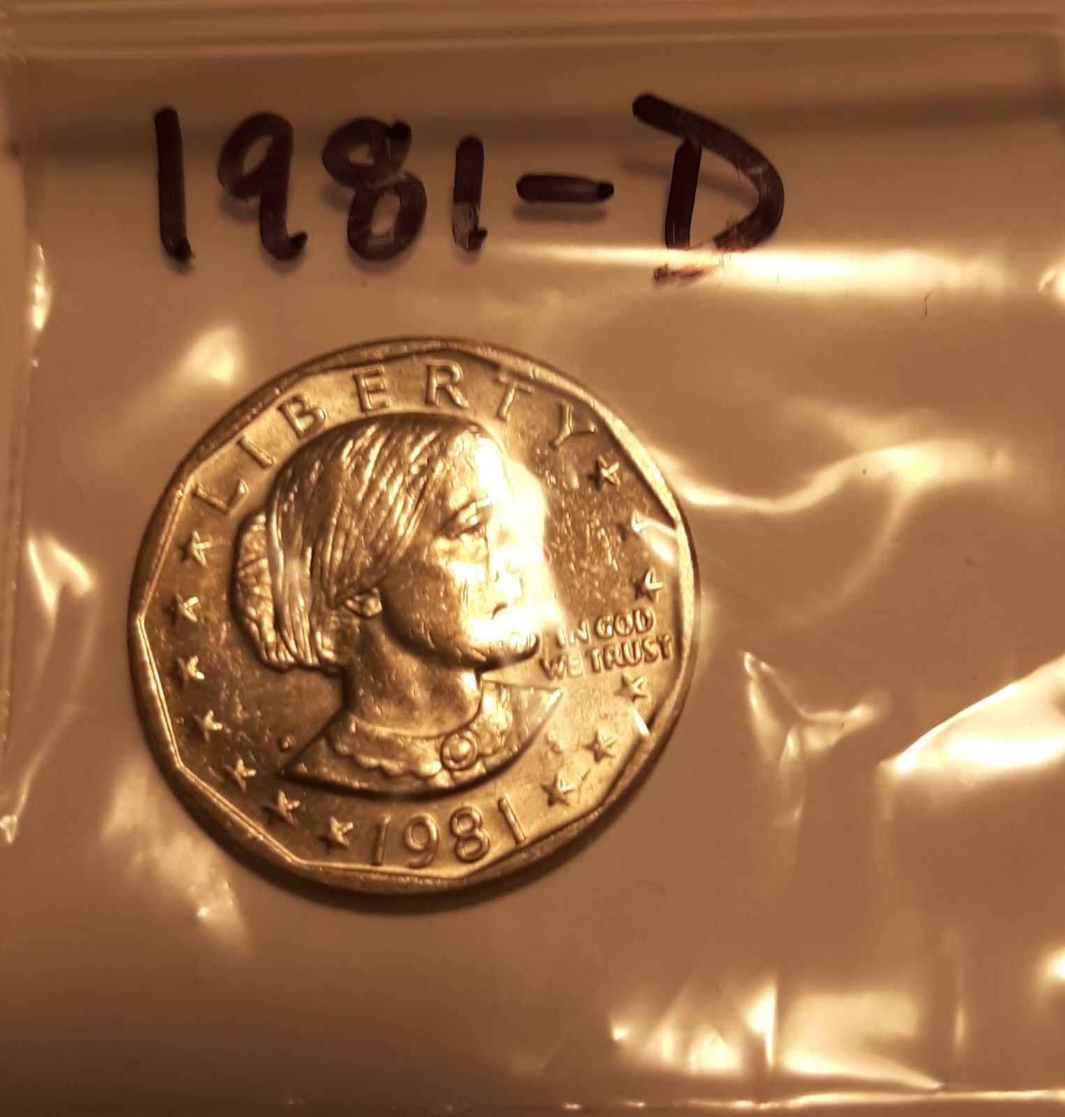 1981-D SUSAN B ANTHONY DOLLAR 1981-D SUSAN B ANTHONY DOLLAR