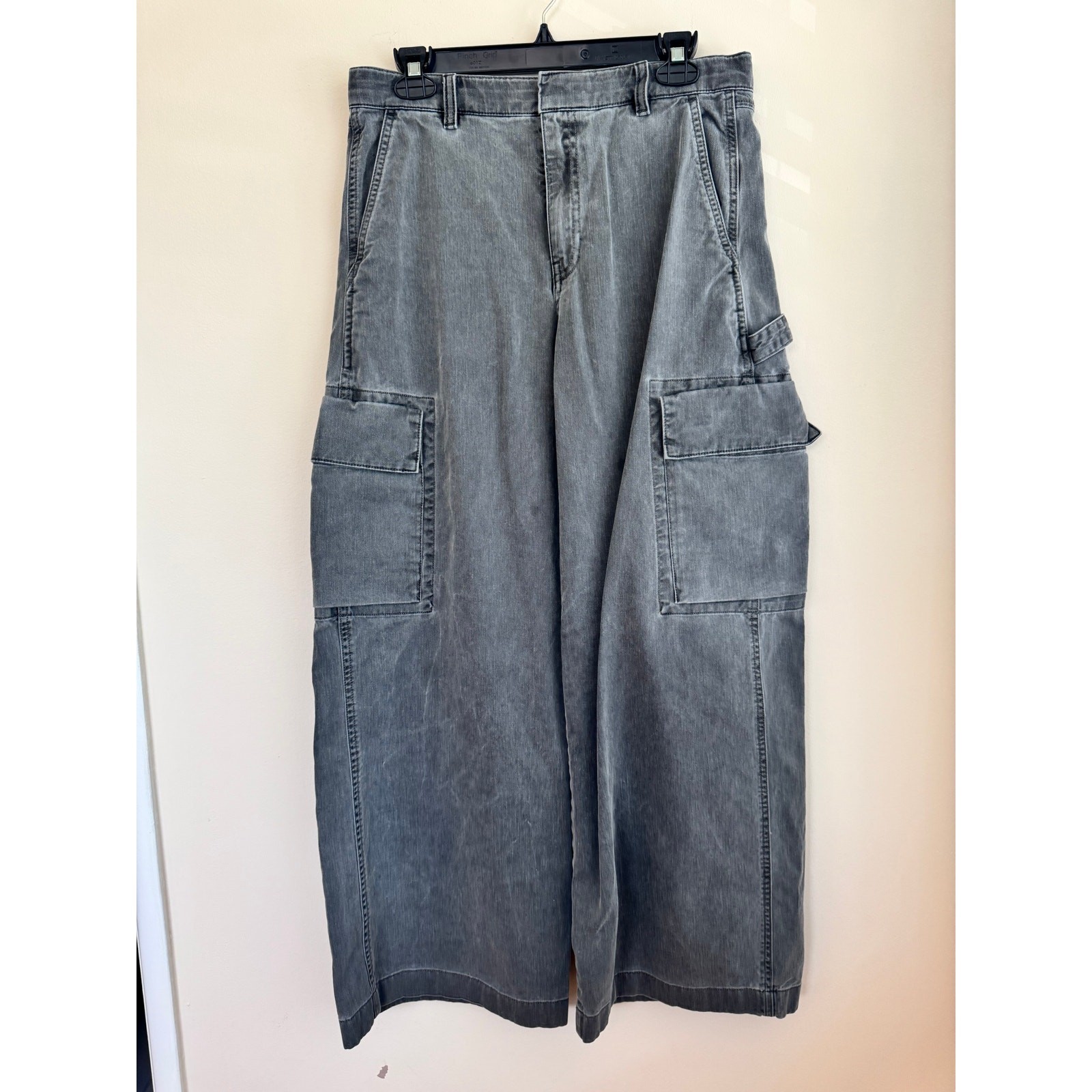 Gap Baggy Cargo Denim Jeans Gray Sz 6 Gap Baggy Cargo Denim Jeans Gray Sz 6