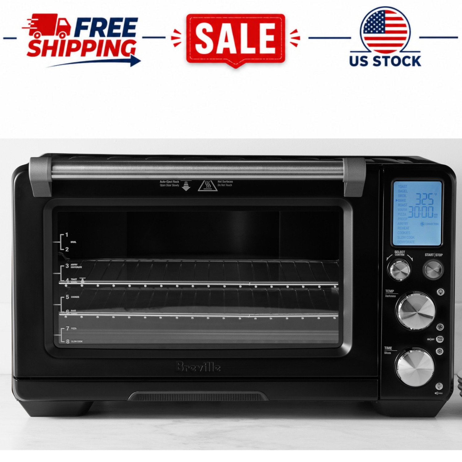 🔥Hot Breville Smart Oven Air Fry 1800W Convection Toaster Oven⚡ 🔥Hot Breville Smart Oven Air Fry 1800W Convection Toaster Oven⚡