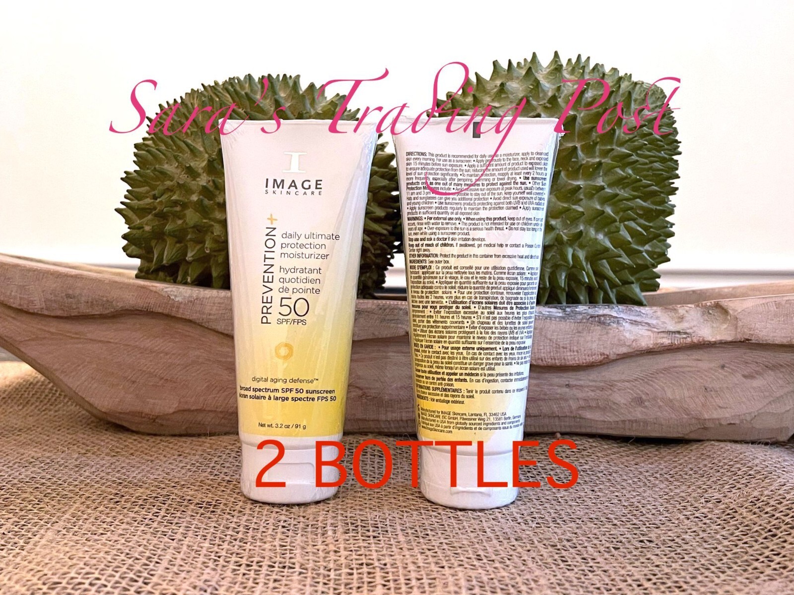 2x I IMAGE PREVENTION+ SPF 50 Daily Ultimate Protection Moisturizer 3.2oz *READ*