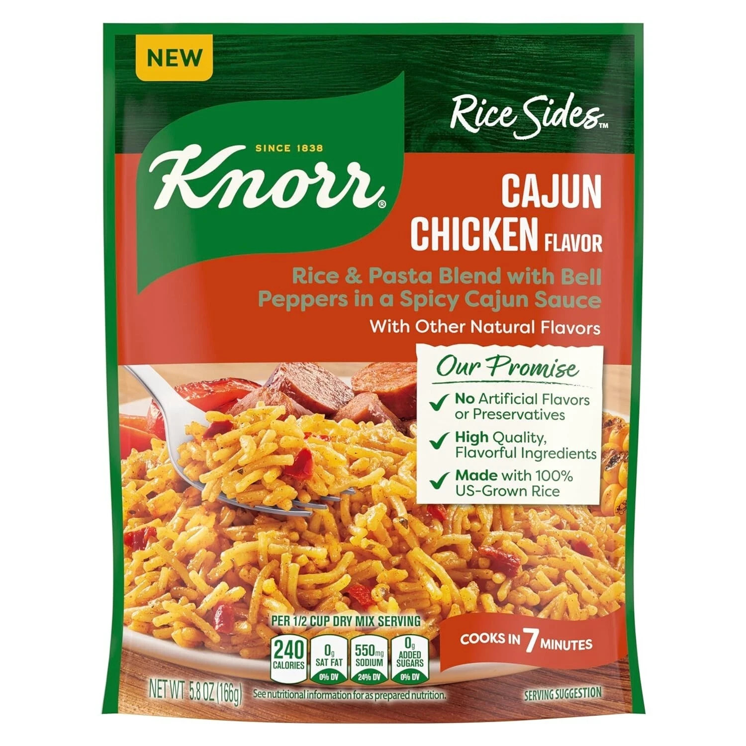 Knorr Rice Sides Cajun Chicken Flavor Rice for a Delicious + Quick Side Dish