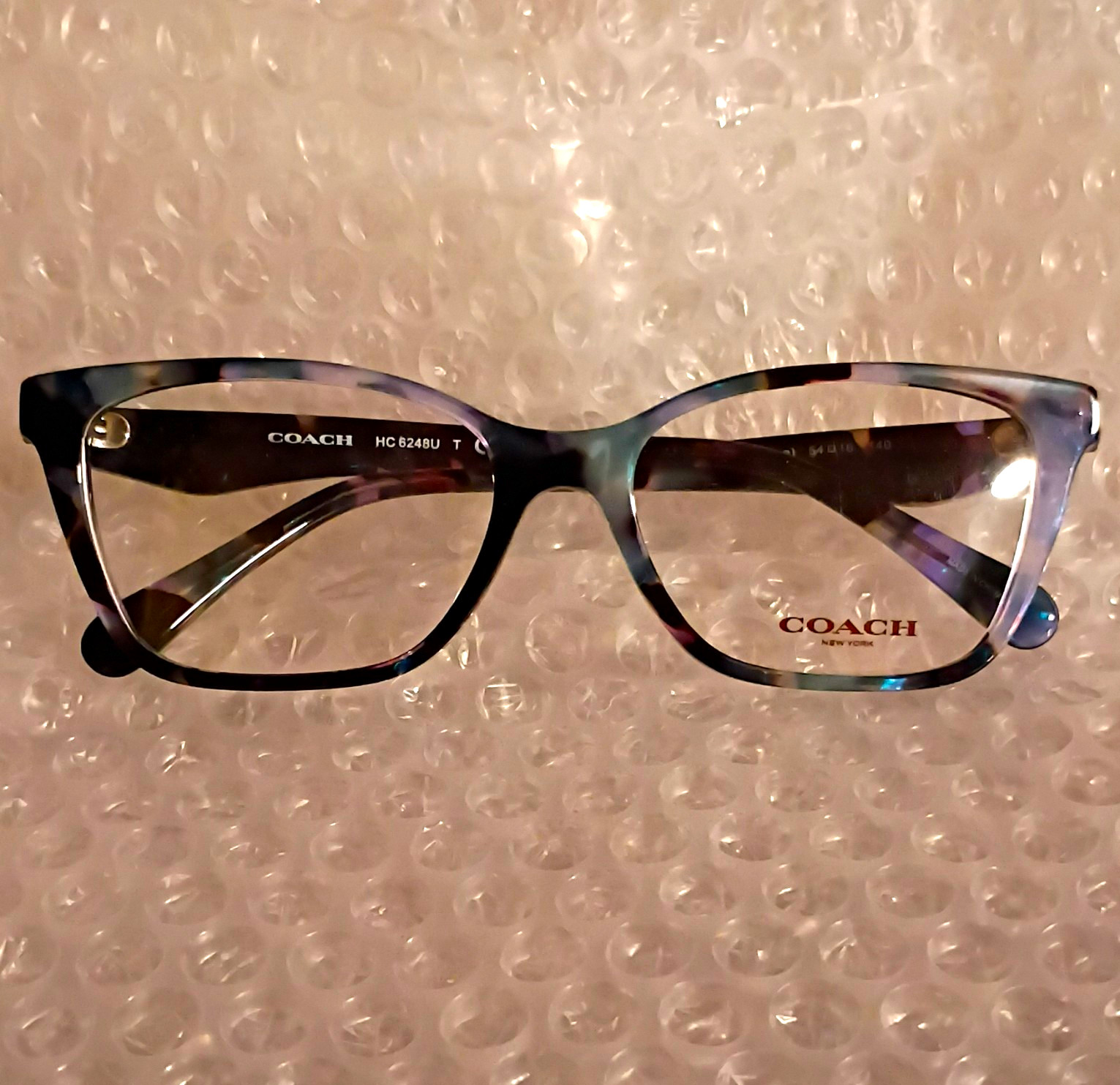 Coach HC6248U Blue Pearl Tortoise Full Rim Plastic Eyeglass Frames 54-16 140 Coach HC6248U Blue Pearl Tortoise Full Rim Plastic Eyeglass Frames 54-16 140