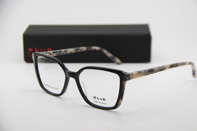 NEW KLIIK DENMARK 768 S400 BLACK HAVANA GREY AUTHENTIC EYEGLASSES 49-15 NEW KLIIK DENMARK 768 S400 BLACK HAVANA GREY AUTHENTIC EYEGLASSES 49-15