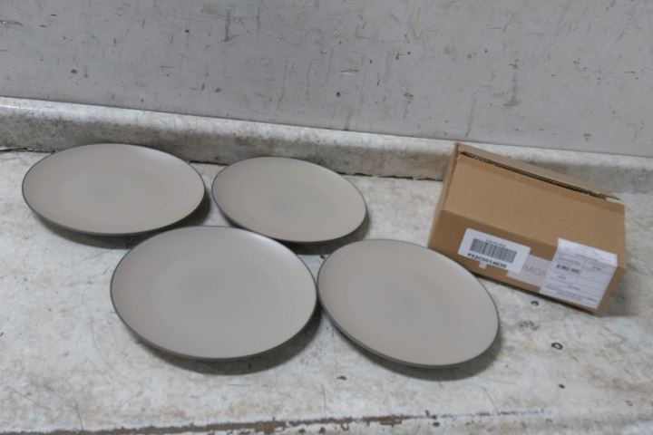Costa Nova 1COP271E-01722A 4 Pk 10.63 In Dia Stacked Organic Salt Dinner Plate