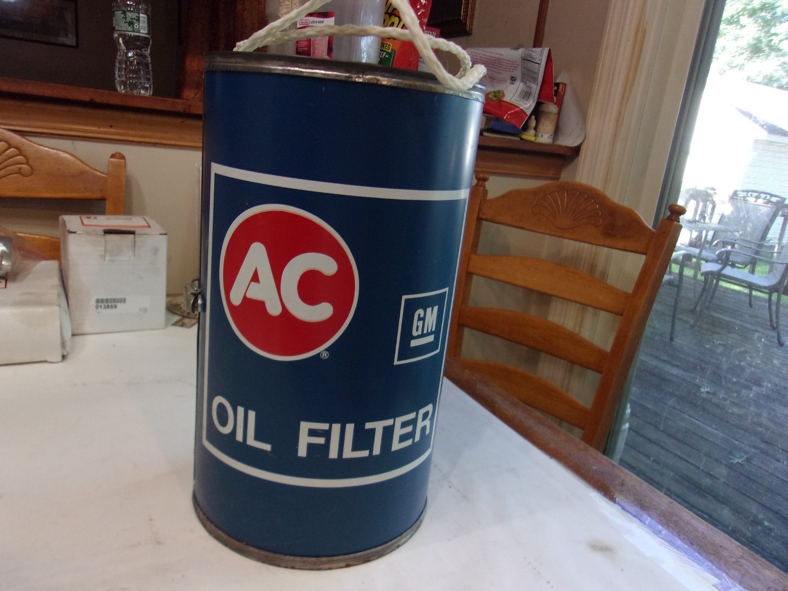 RARE AC OIL FILTER DEALER COOLER NOVELTY ITEM FOR PETROLIANA COLLECTORS..