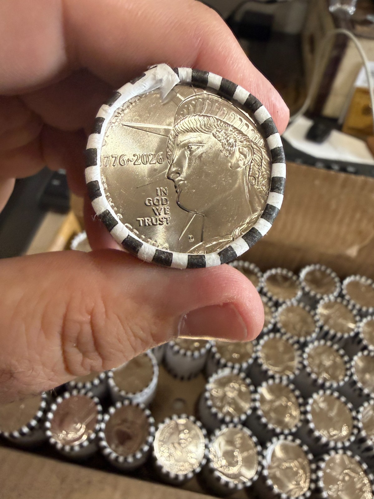 2026-D Enduring Liberty Half Dollar Roll $10 FV BU Uncirculated Denver 250th