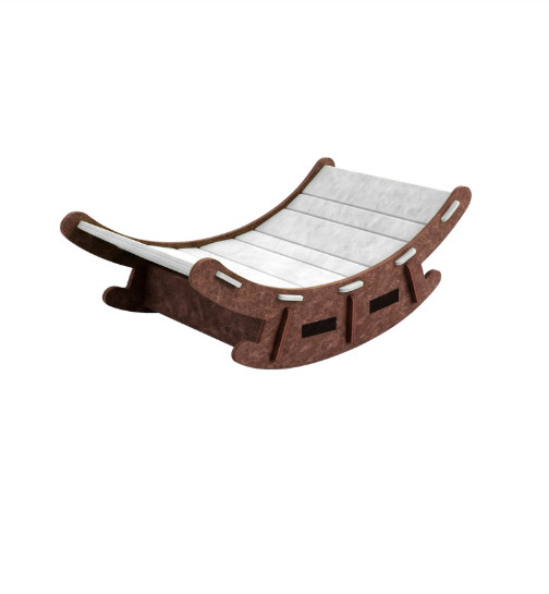 2 in 1 The Claw Lounge Cat Scratcher Bed for Indoor Cats Large Felt Pet Chair
