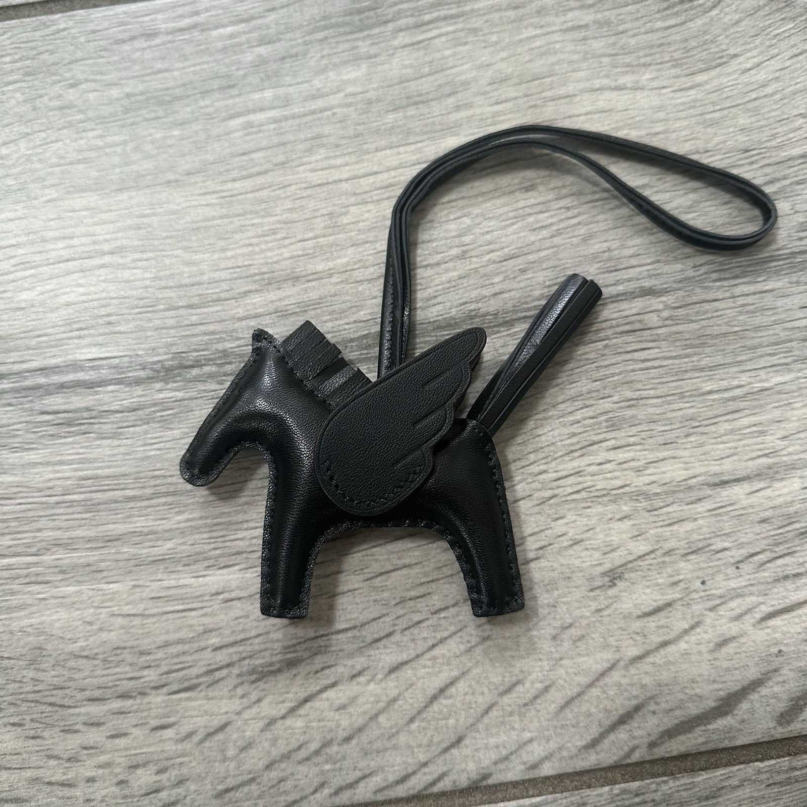 Hermes Rodeo Pegase Black Bag Charm Keychain Brand New Hermes Rodeo Pegase Black Bag Charm Keychain Brand New