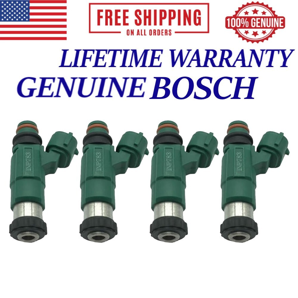 NEW OEM Bosch 4X Fuel Injectors Fits 2001-03 Mazda Protege Protege5 2.0L I4