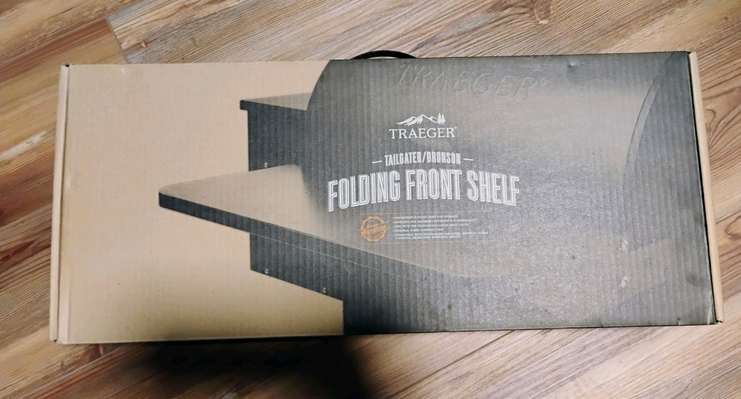 Traeger Tailgater/Bronson Folding Front Shelf (NIB) Make A Reasonable Offer Traeger Tailgater/Bronson Folding Front Shelf (NIB) Make A Reasonable Offer
