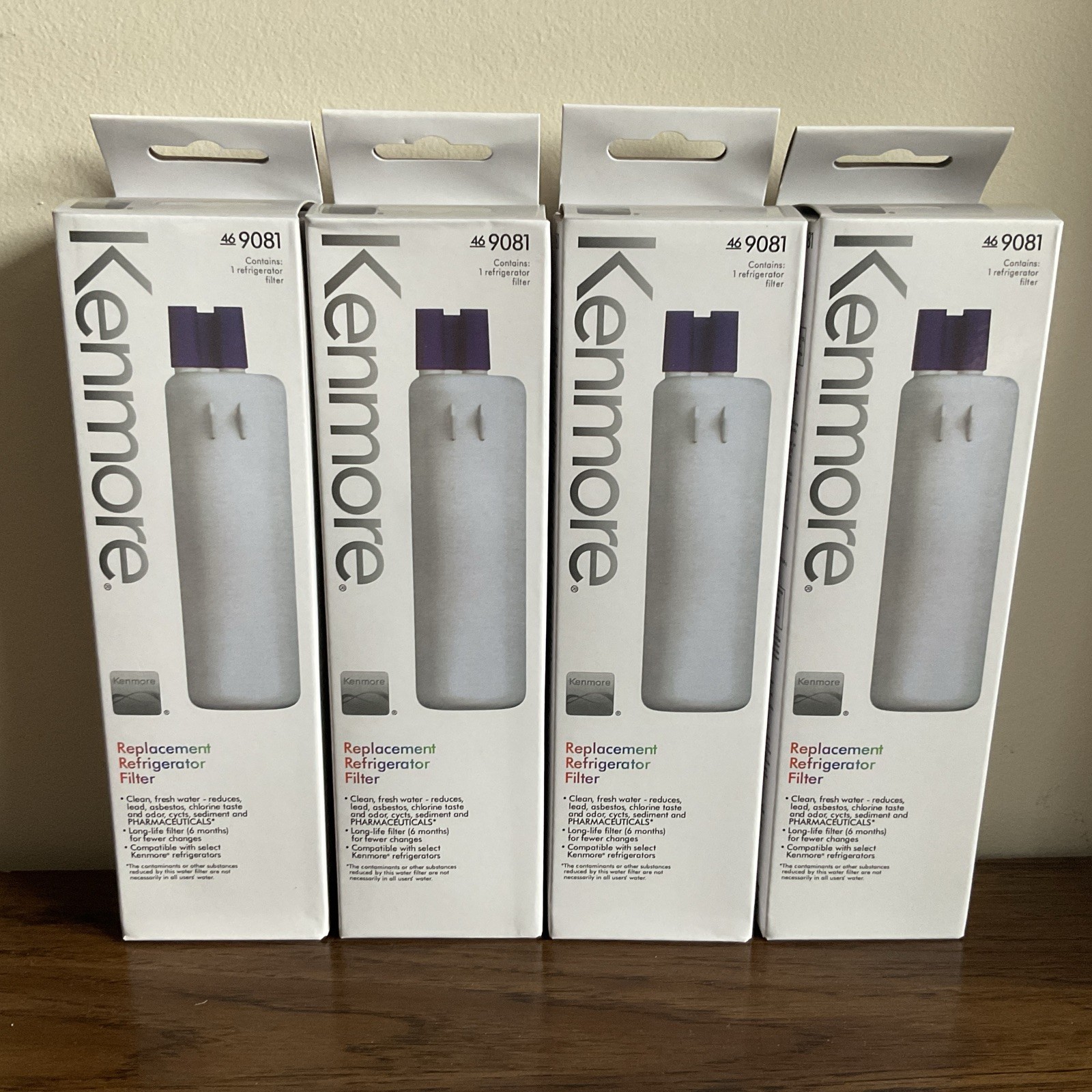 Kenmore 469081 Refrigerator Water Filter 4 pack 9081 new  2 anywhereUSA