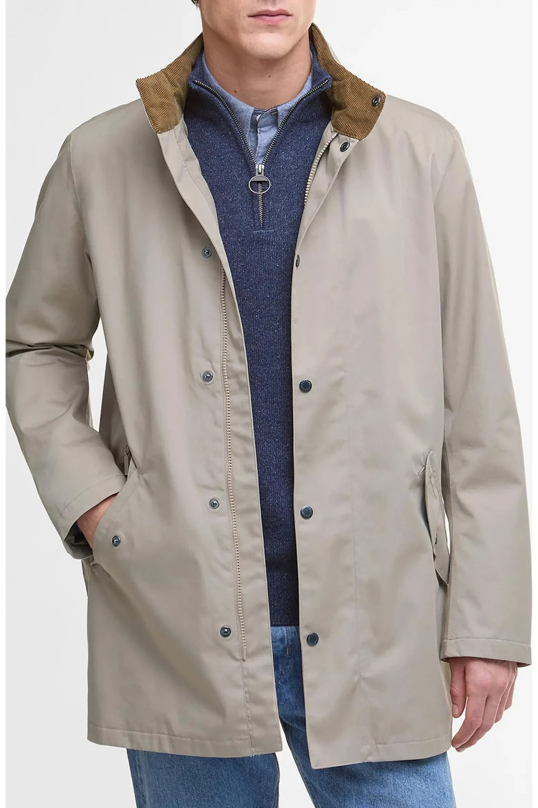 NEW Barbour Chelsea Washed Stone Waterproof Jacket Sz XL NWT $395