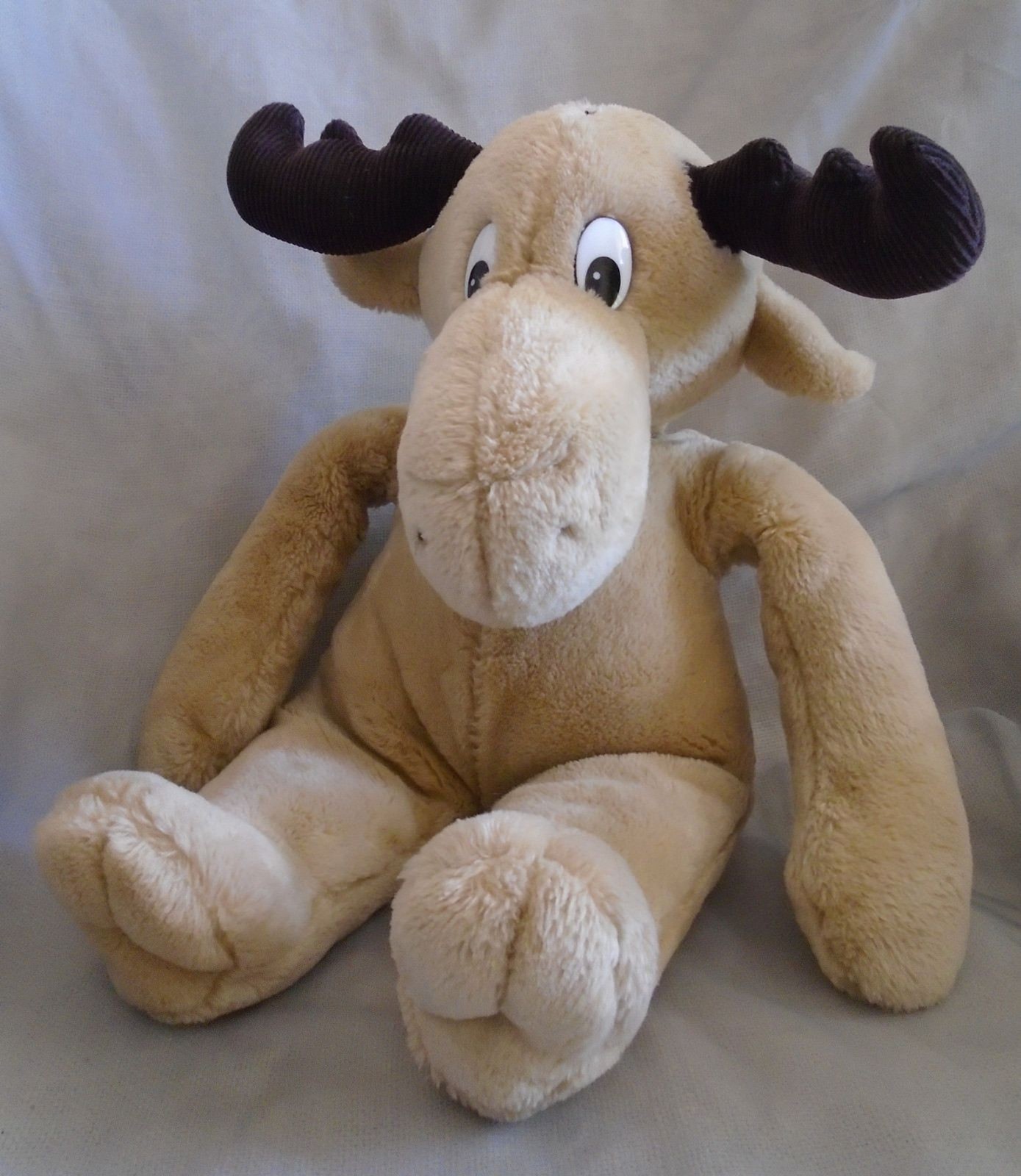 Vintage 1987 Commonwealth Moose Plush Stuffed Animal Toy Tan Brown 14\