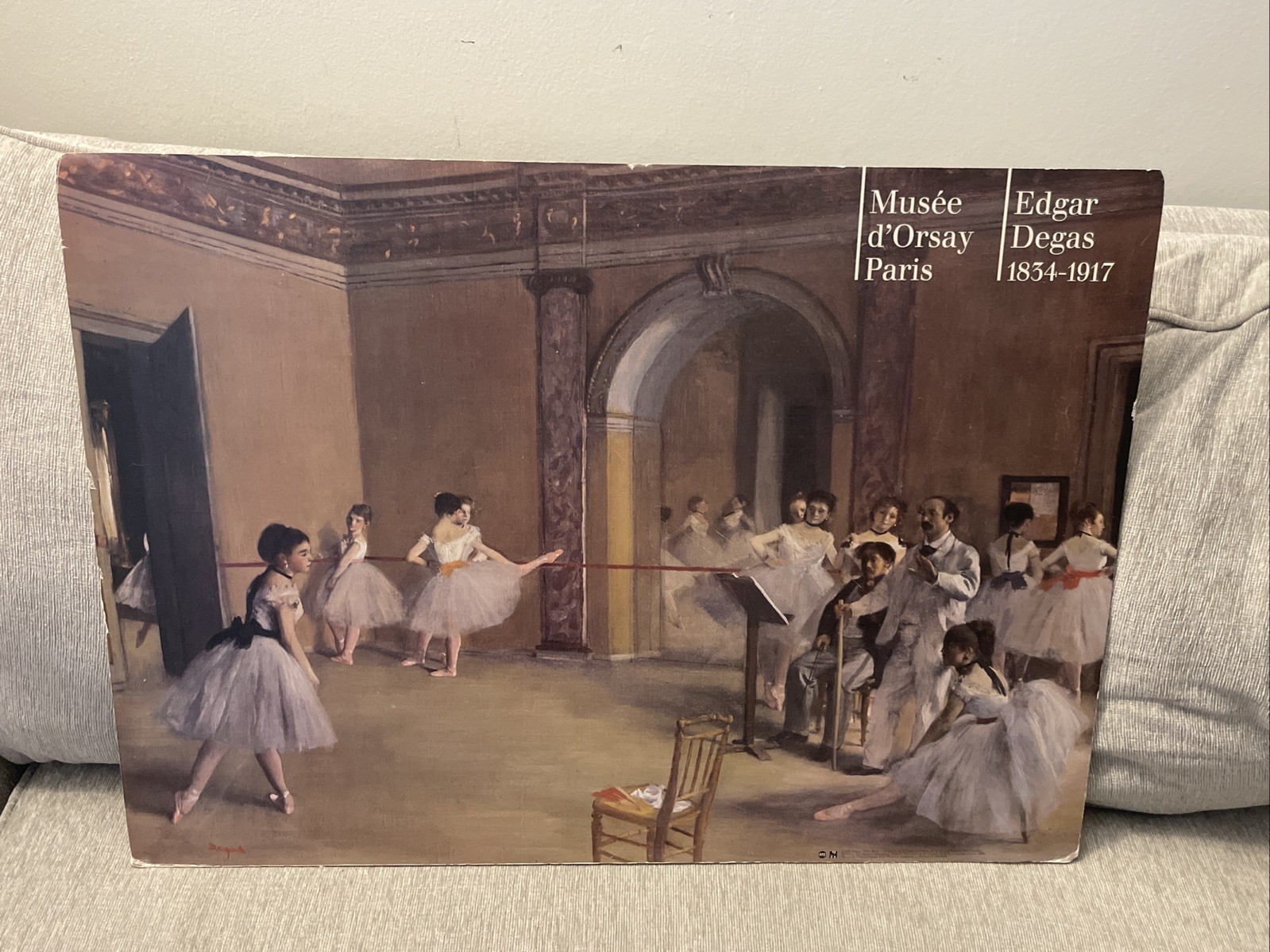 Vintage 1989 Edgar Degas Musée d’Orsay Paris Ballet French Museum Poster Vintage 1989 Edgar Degas Musée d’Orsay Paris Ballet French Museum Poster