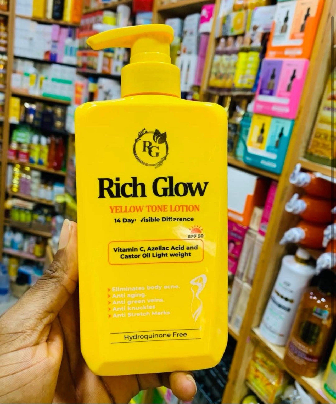 Rich Glow Exclusive body&face Lotion spf50 x1 Rich Glow Exclusive body&face Lotion spf50 x1