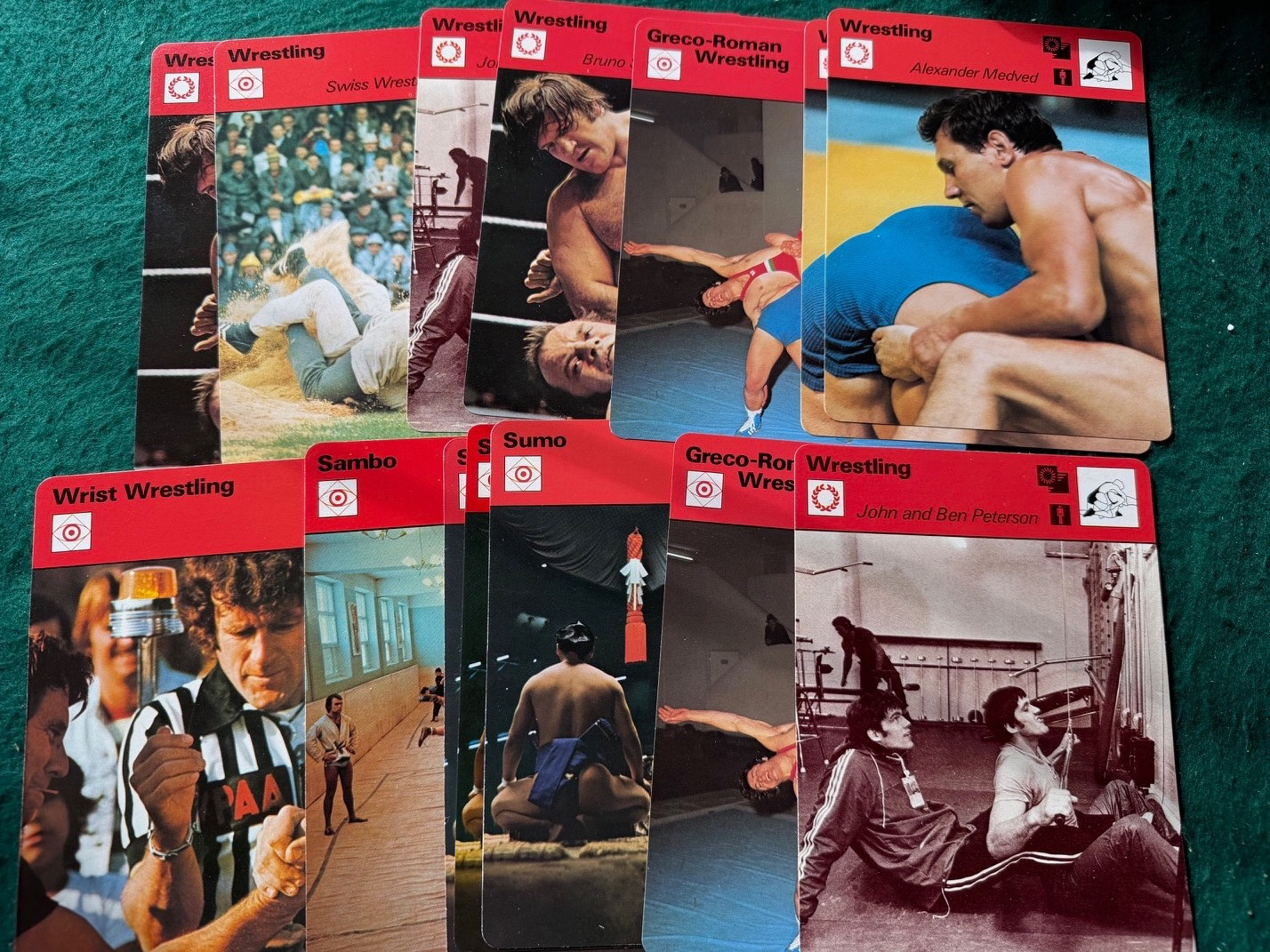 1977-79 Sportscasters: 13 cards Wrestling