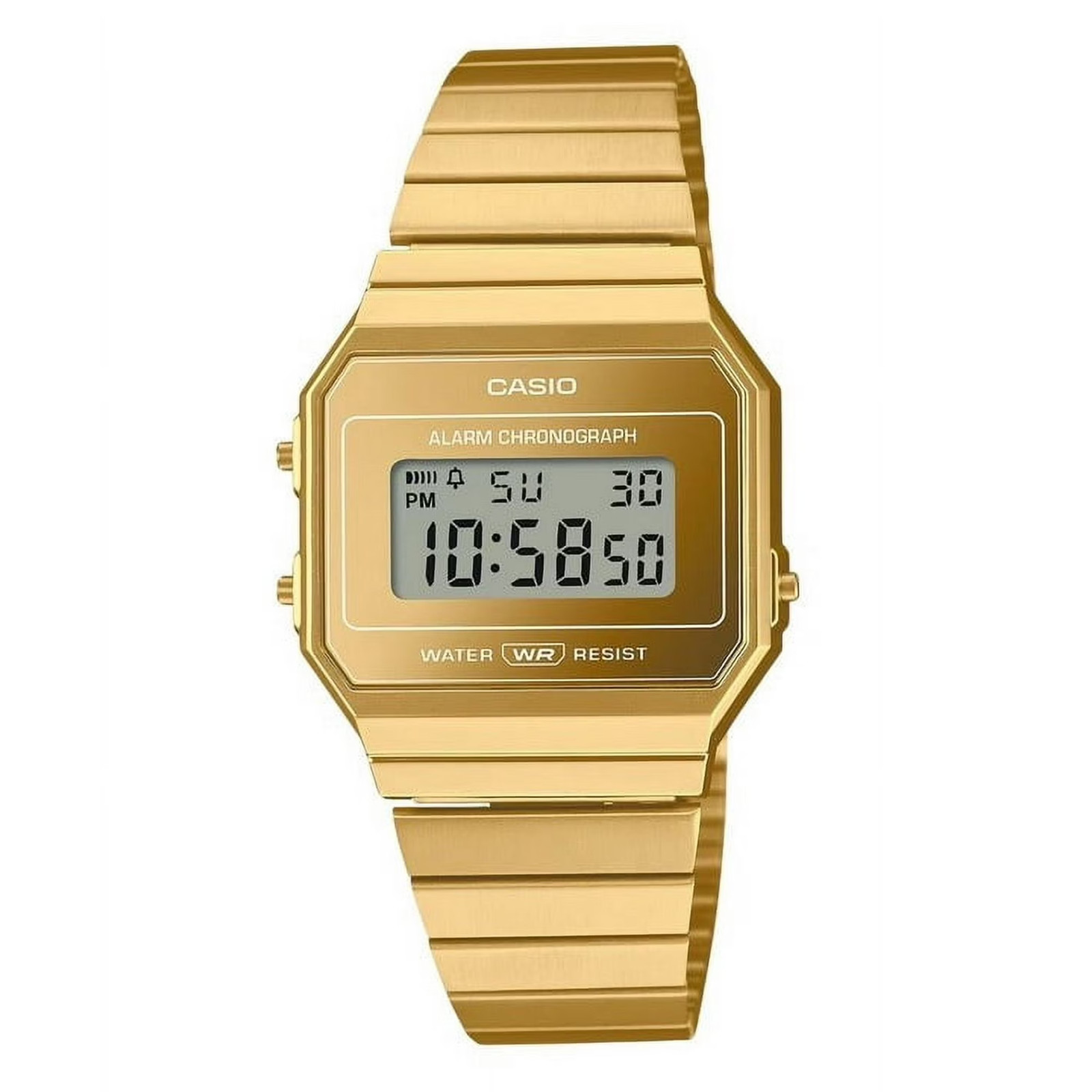 Casio Vintage Collection 35.5mm Gold Tone Stainless Steel Watch A700WEVG-9AVT