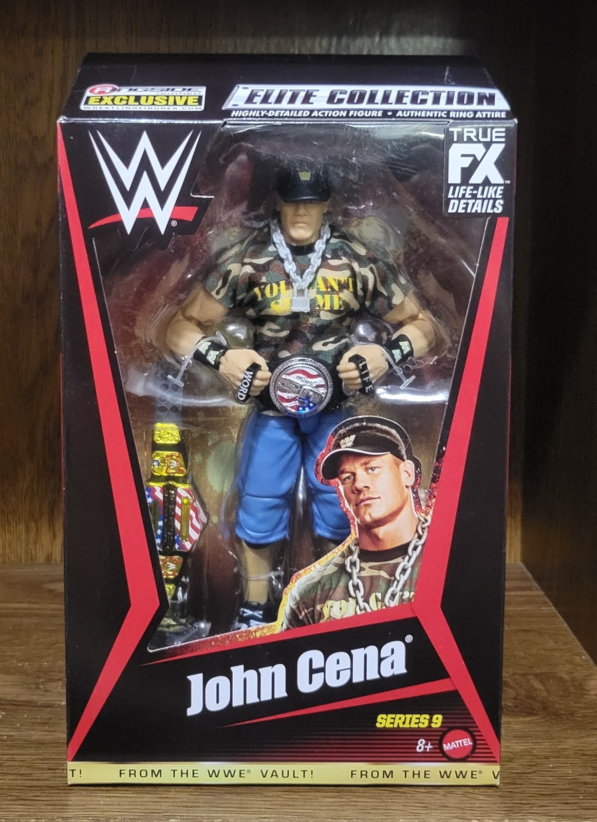WWE John Cena From the Vault Series 9 Ringside Exclusive w/2 US Belts