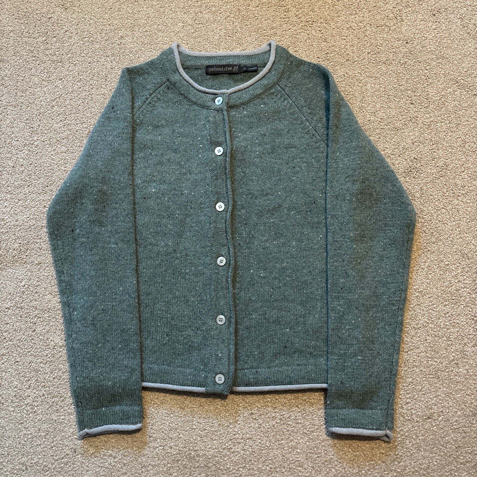 Vintage Irelands Eye Cardigan Sweater Womens Cashmere Wool Button Ireland Jumper Vintage Irelands Eye Cardigan Sweater Womens Cashmere Wool Button Ireland Jumper