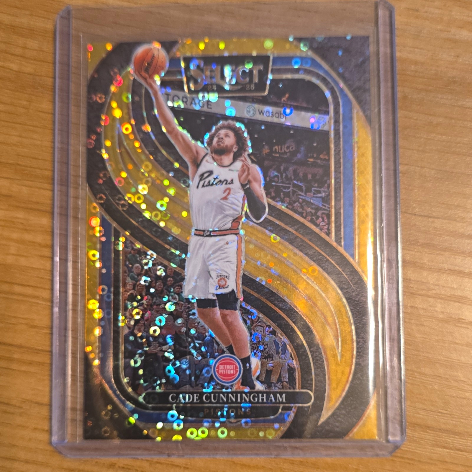 Panini 2024-25 Select Premier Level Cade Cunningham #164 Gold Disco Prizm 08/10