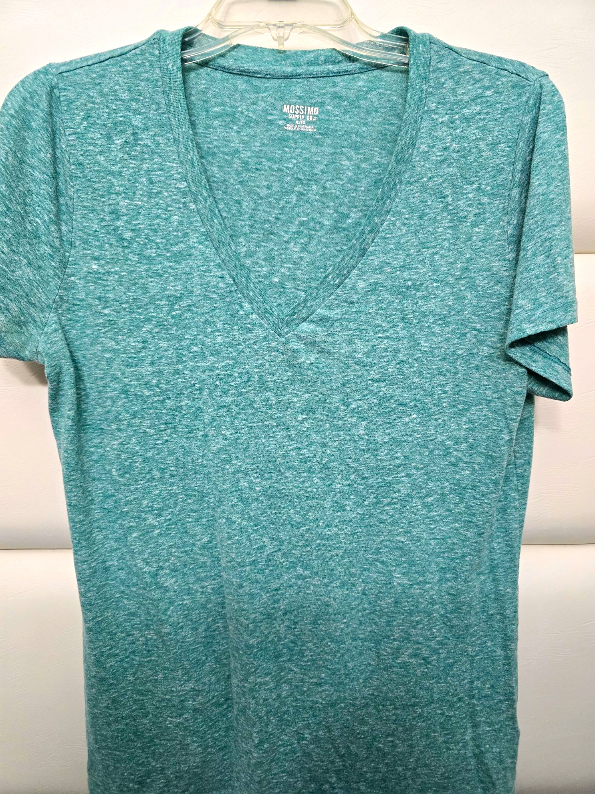 Mossimo Supply Women’s Heathered V-Neck Knit Shirts Grey, Purple, Teal (3 Tops)
