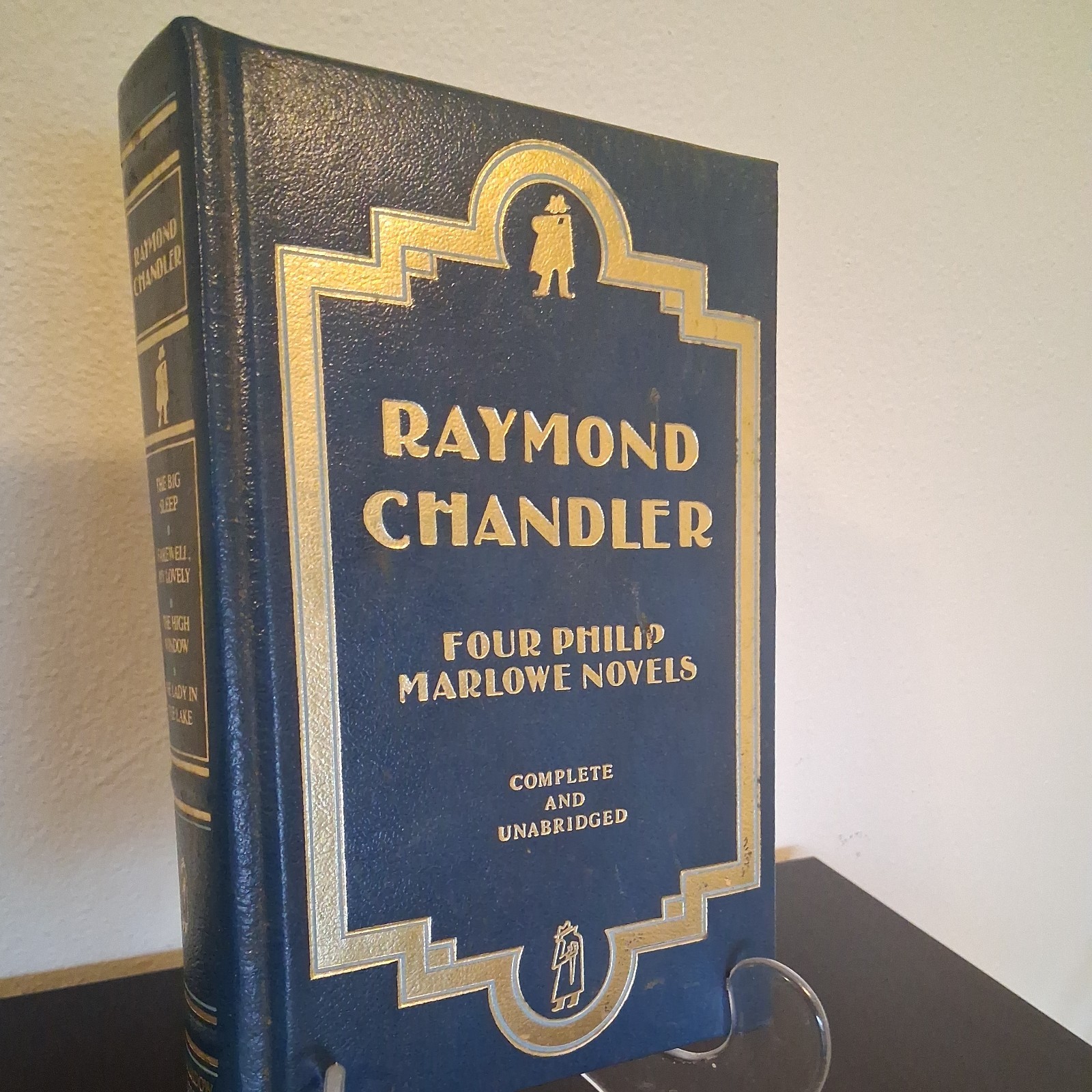 Raymond Chandler Four Philip Marlowe Novels Leatherbound Gilt Edge Edition