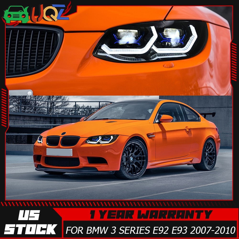 For HID/Xenon 2007-2010 BMW E92 E93 328i 335i Coupe F32 Style LED Headlights 2PC