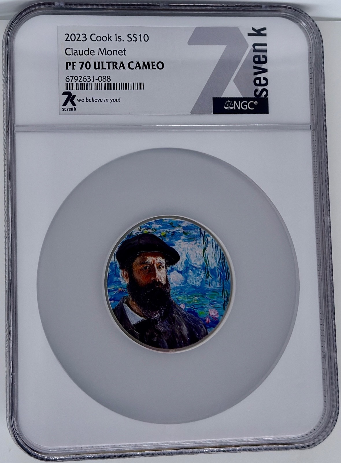 2023 Cook Islands 2 oz Silver Masters of Art Claude Monet NGC PF 70 UCAM SevenK