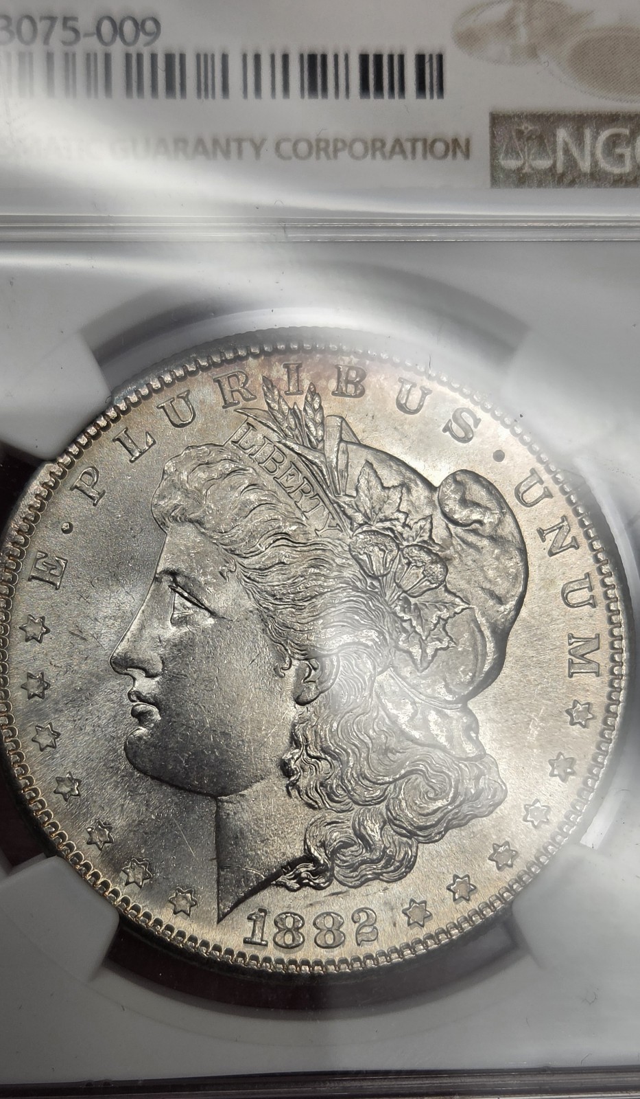 - NICE - 1882 S MORGAN SILVER DOLLAR US COIN NGC MS63 Great Eye Appeal