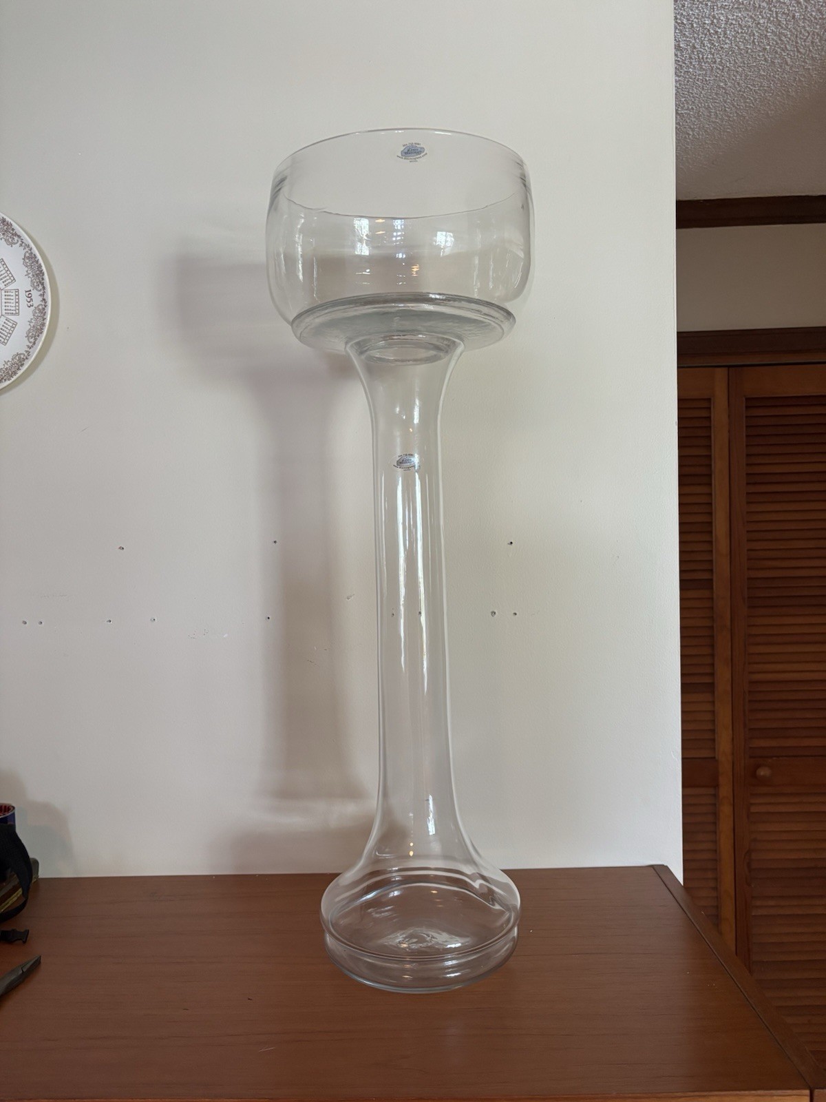 OOAK Rare Blenko Crystal Reagan Inaugural Vase Remake | 2005 BCS President 3 Pcs