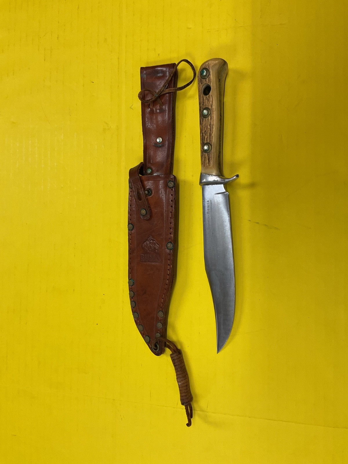 Vintage Pre 1964 PUMA 6396 Pumaster Germany Bowie Knife & Sheath Rare Vintage Pre 1964 PUMA 6396 Pumaster Germany Bowie Knife & Sheath Rare