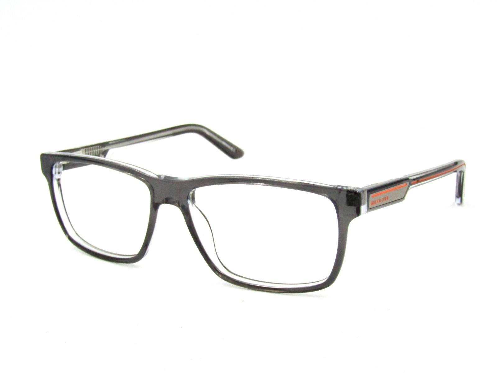 QuickSilver JAXON Men\'s Eyeglasses Frame, Gray w/ Orange Accent, 56-15-140 #865