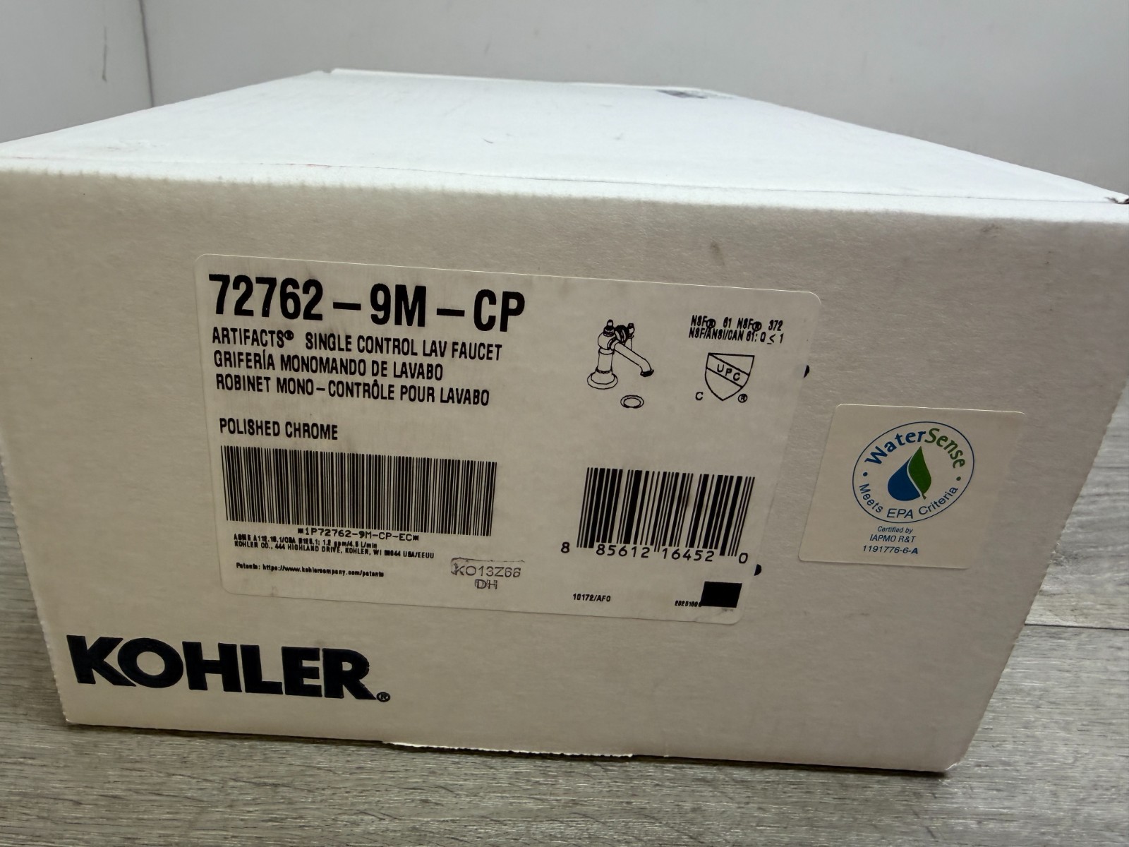 Kohler K-K-72762-9M-CP Artifacts Single Hole Bathroom Faucet READ