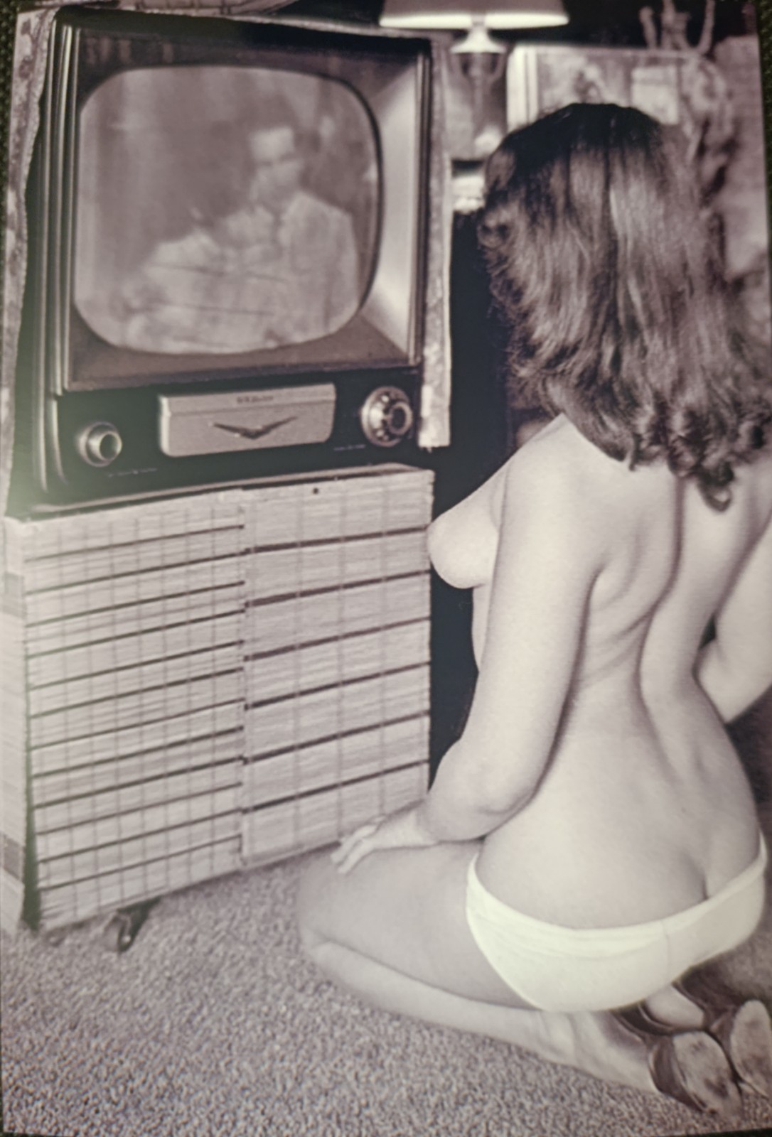126(9)*Vintage Pin Up Girls photo black - white