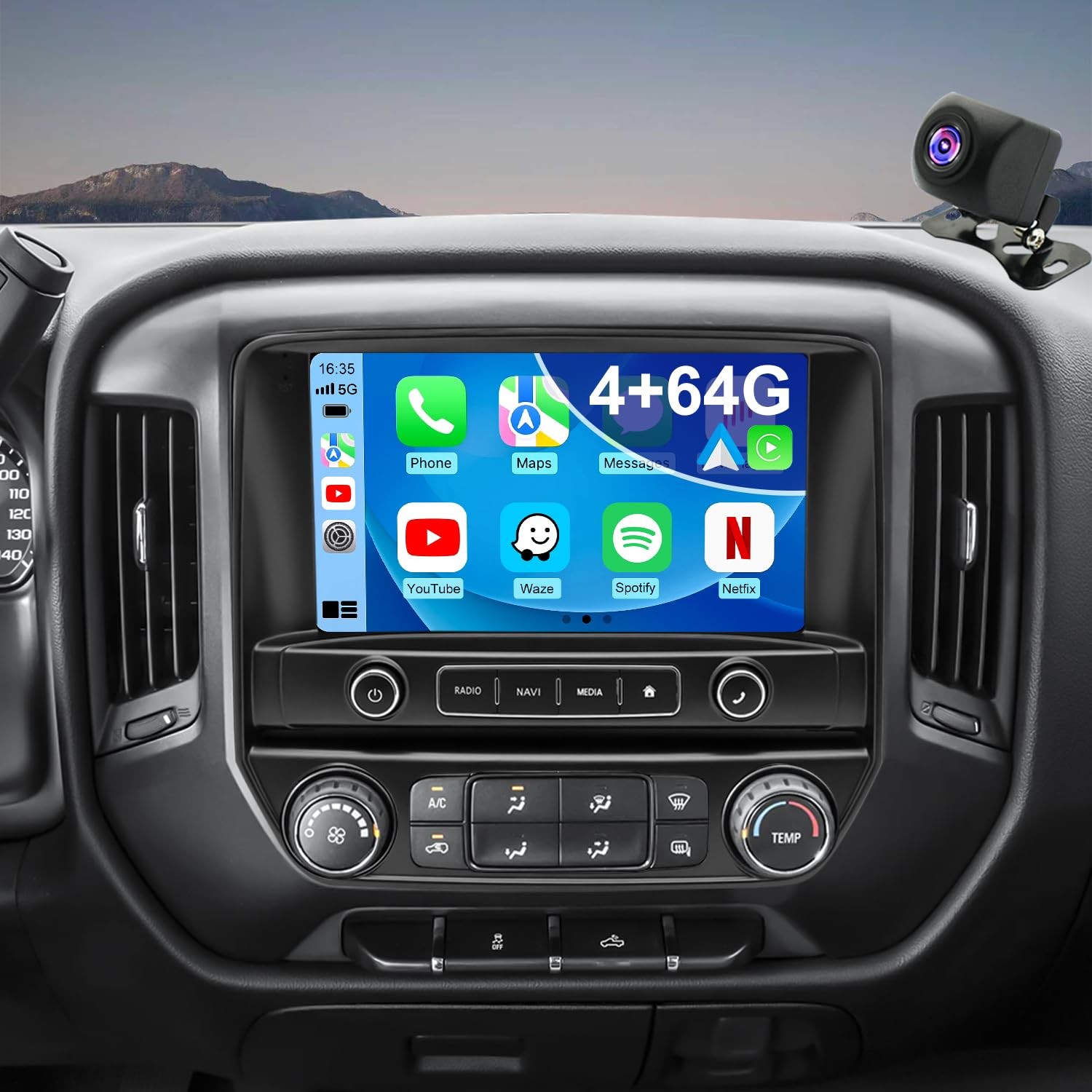 4G+64G 10\'\' Upgrade Car Radio for Chevrolet Chevy Silverado 1500/2500/3500...