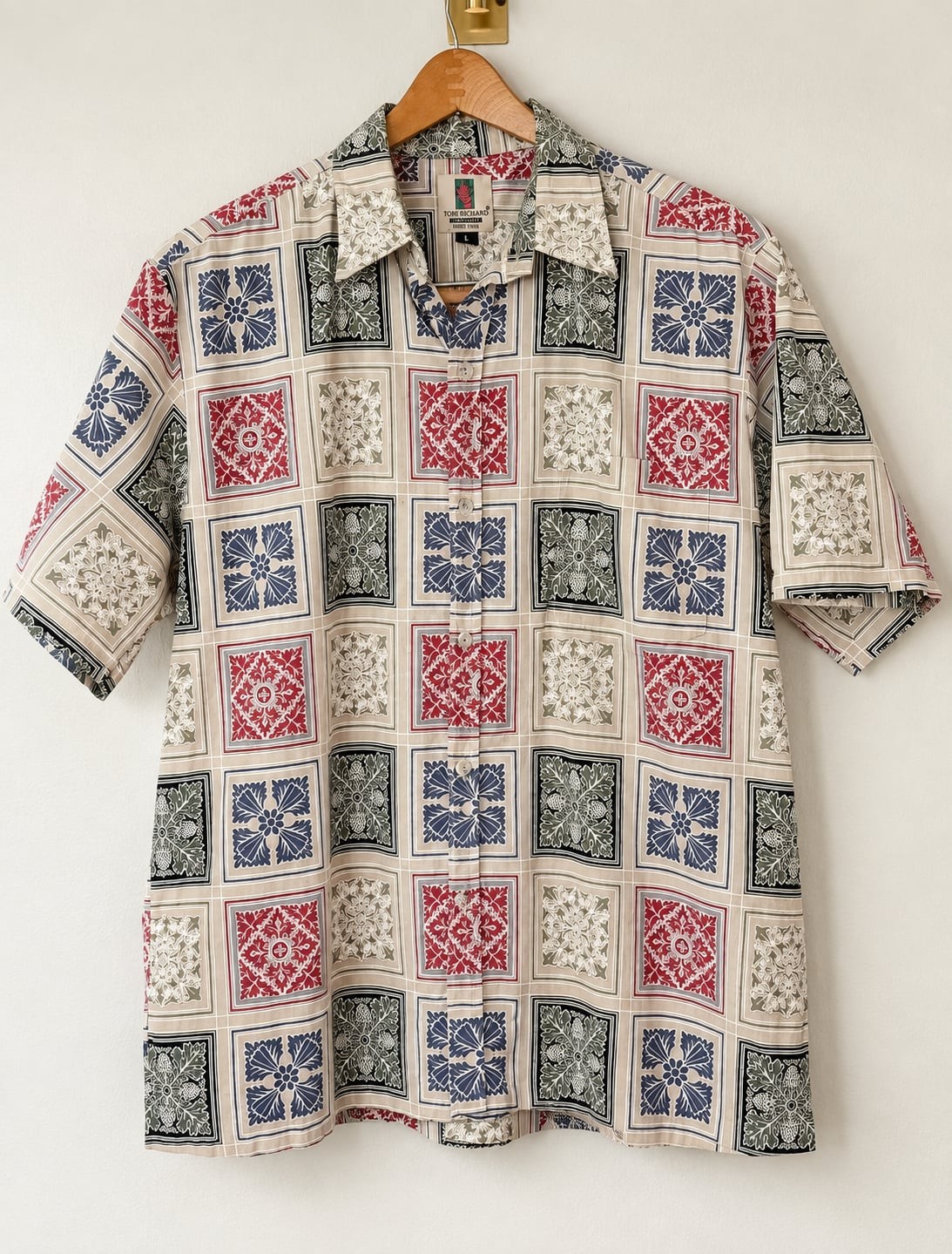 Vintage Tori Richard Honolulu Aloha Shirt Men’s Large Made in Hawaii Cotton